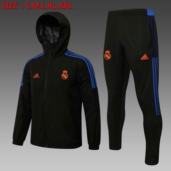 Rompevientos Real Madrid Conjunto Completo 2022 Negro